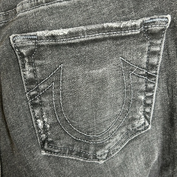 True Religion distressed black skinny jeans size 29 - Picture 7 of 7